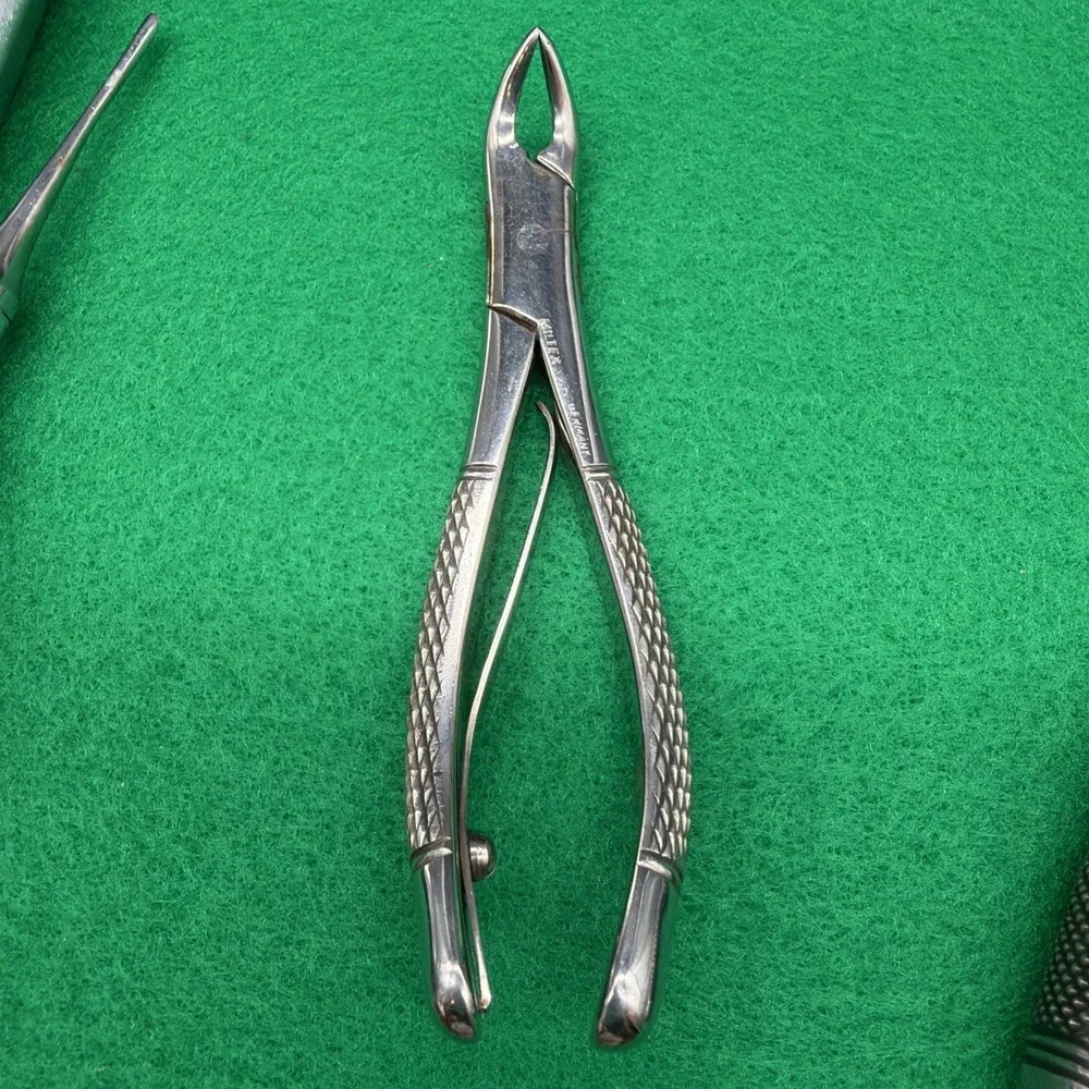 Lot Of 4 Dental Oral Surgery Instruments Elevator Extraction Rongeur  Forceps
